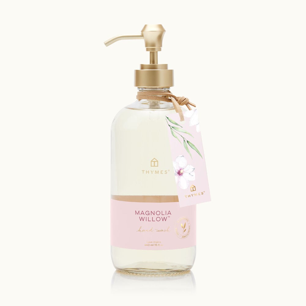 Thymes Magnolia Willow Large Hand Wash is a woody floral image number 0